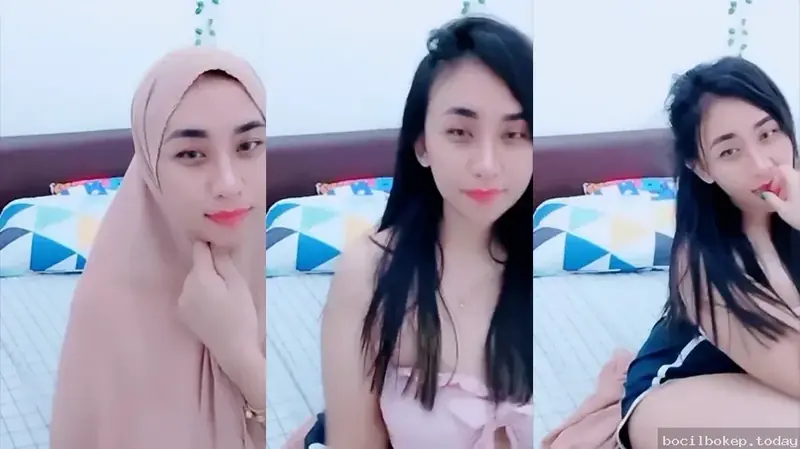 Cewek Hijab Polos Lepas Kendali Di Aplikasi Live Lumer WOT