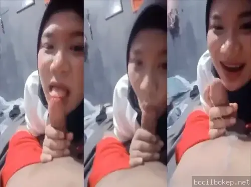 Hijab Binal Sepong Kontol Pacar Baru Mantap Indo